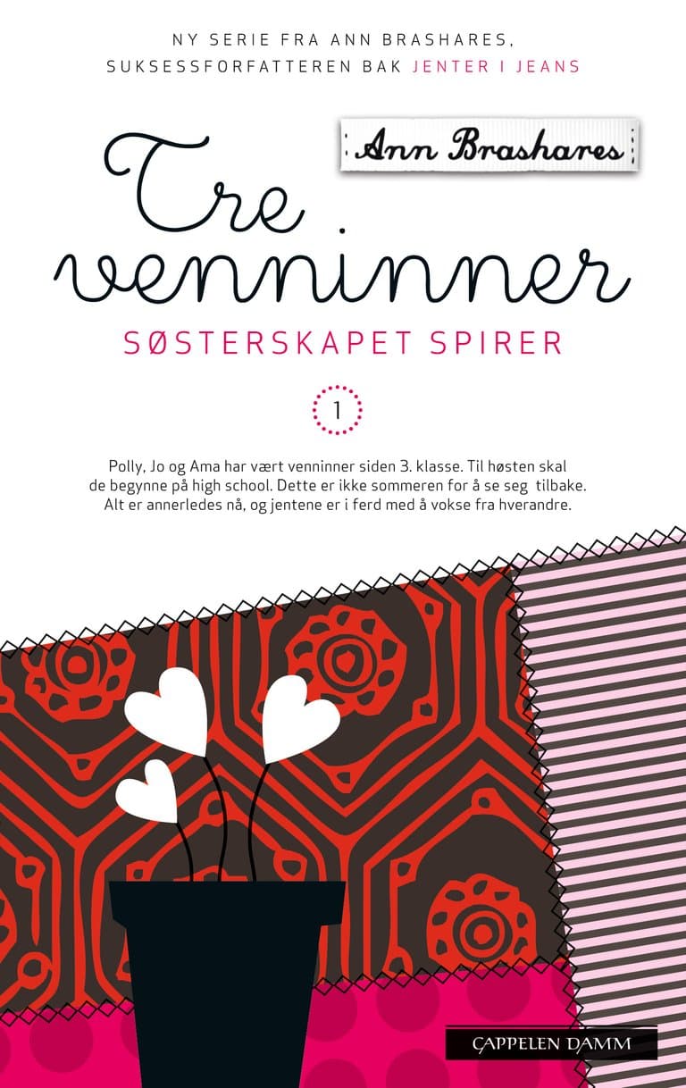 Omslag Tre venninner av Ann Brashares (Heftet)