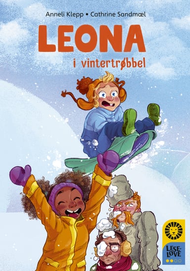Omslag av "Leseløve nivå 2 - Leona i vintertrøbbel"
