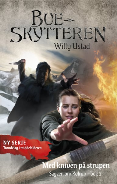 Omslag av "Med kniven på strupen"