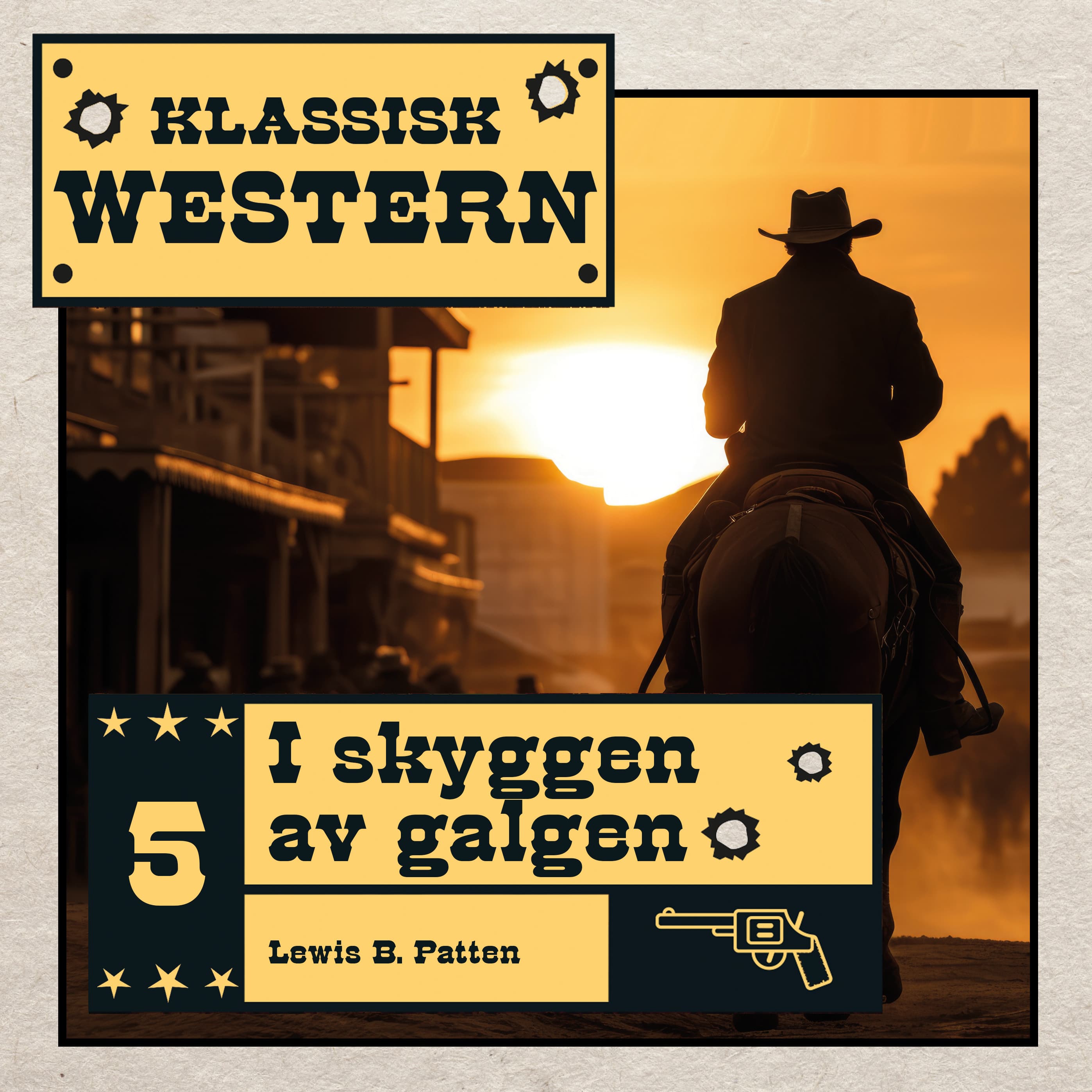 Omslag I skyggen av galgen av Lewis B. Patten (Lydbok)