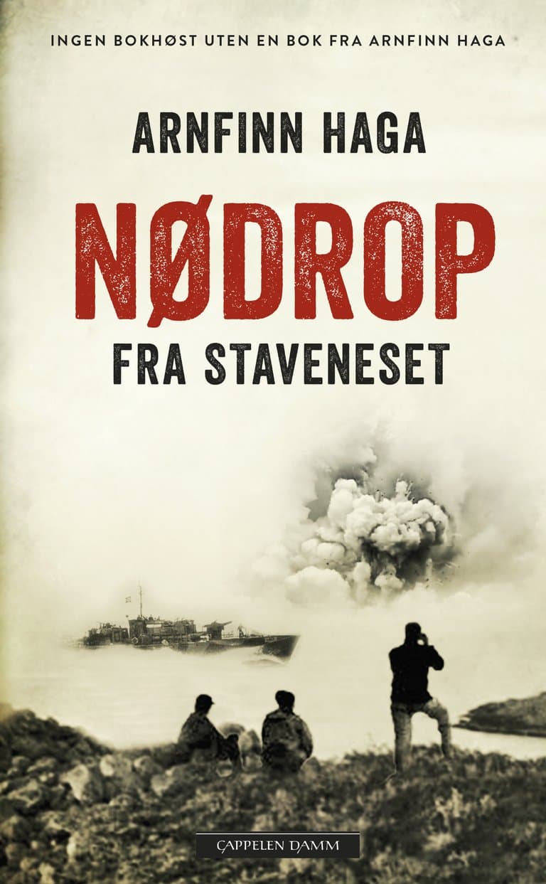Omslag Nødrop fra Staveneset av Arnfinn Haga (Innbundet)