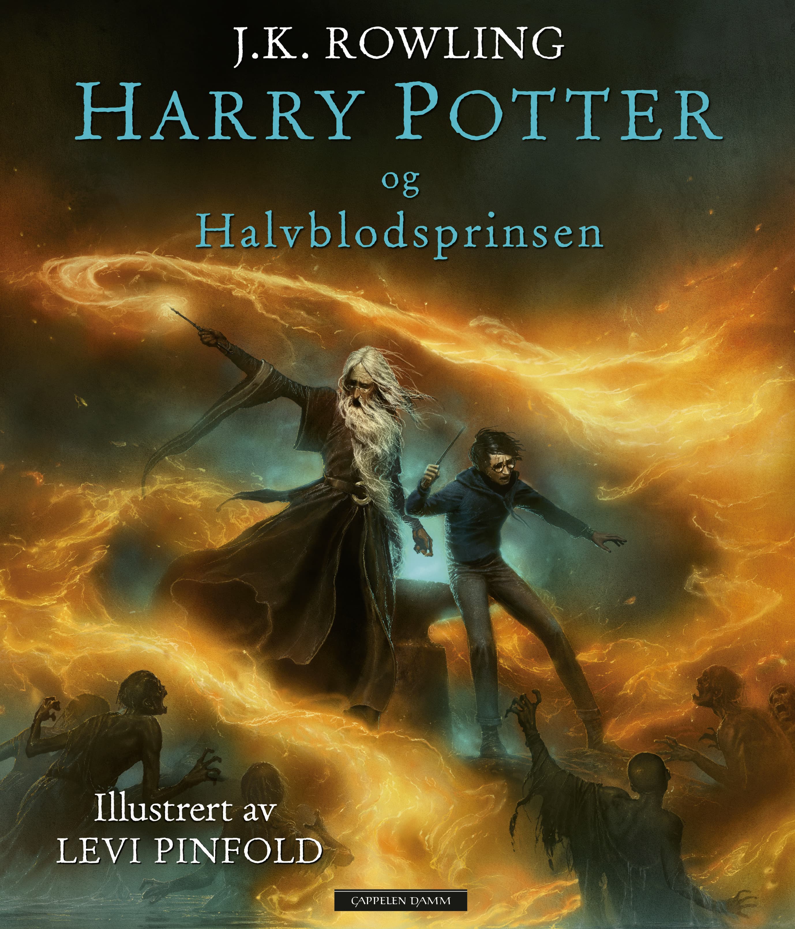 Omslag Harry Potter og Halvblodsprinsen av J.K. Rowling (Innbundet)