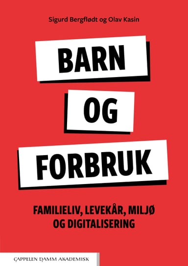Omslag av "Barn og forbruk"