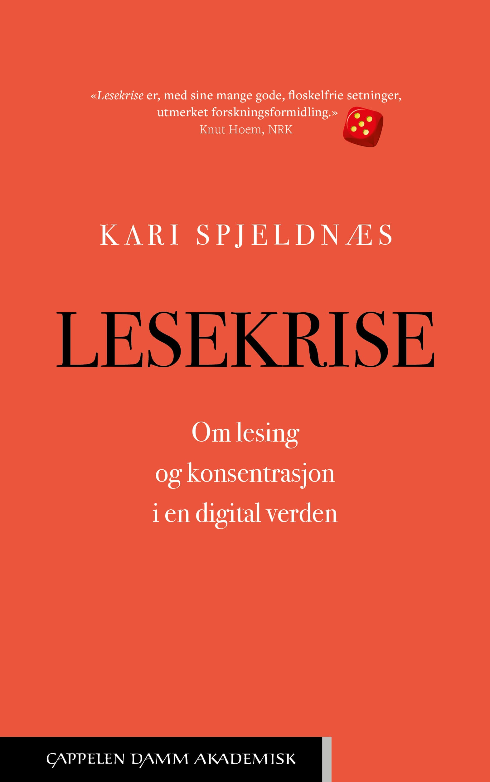 Omslag Lesekrise av Kari Spjeldnæs (Innbundet)