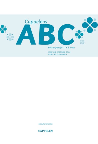Omslag av "Cappelens ABC Bokstavplansjer"