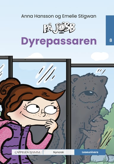 Omslag av "Leseunivers 8: På jobb - Dyrepassaren"
