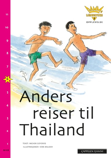 Omslag av "Damms leseunivers 2 Opplevelse: Anders reiser til Thailand"