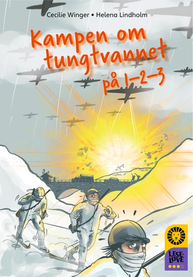 Omslag av "Leseløve nivå 3 - Kampen om tungtvannet på 1-2-3"