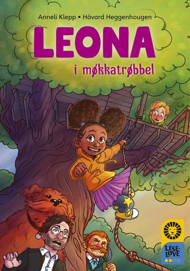 Omslag av "Leseløve nivå 2 - Leona i møkkatrøbbel"