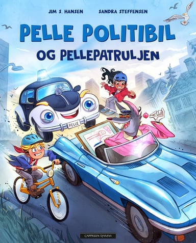 Omslag av "Pelle Politibil og Pellepatruljen"
