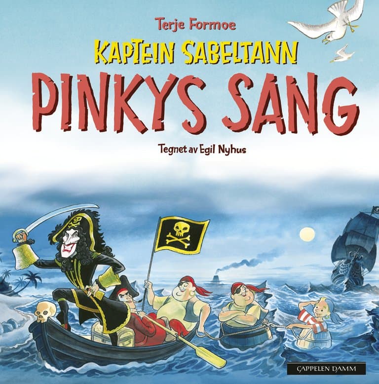 Omslag Kaptein Sabeltann: Pinkys sang av Terje Formoe (Pappbok)