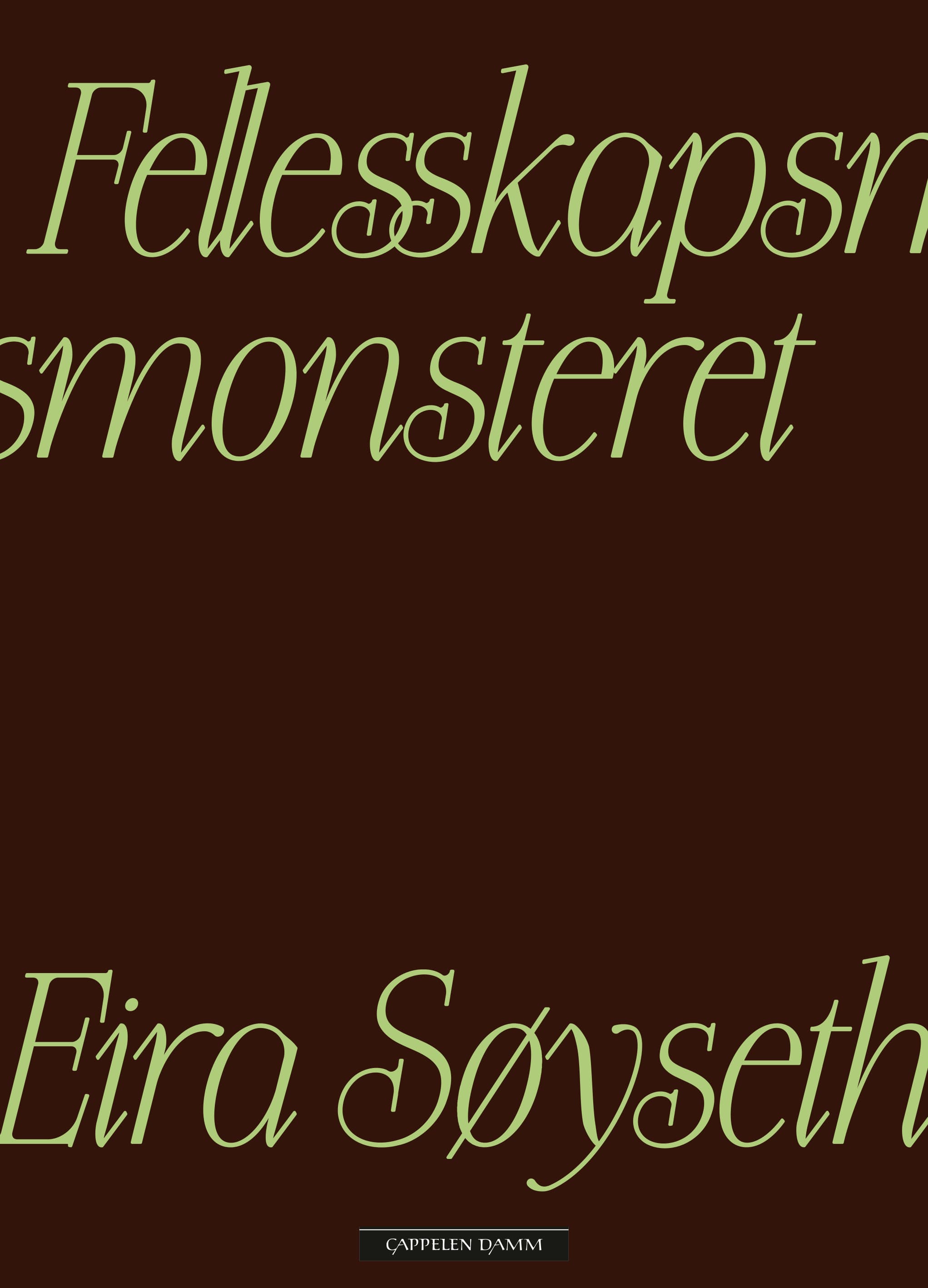Omslag Fellesskapsmonsteret av Eira Søyseth (Innbundet)
