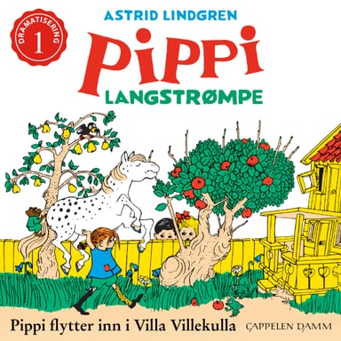 Omslag av "Pippi flytter inn i Villa Villekulla"