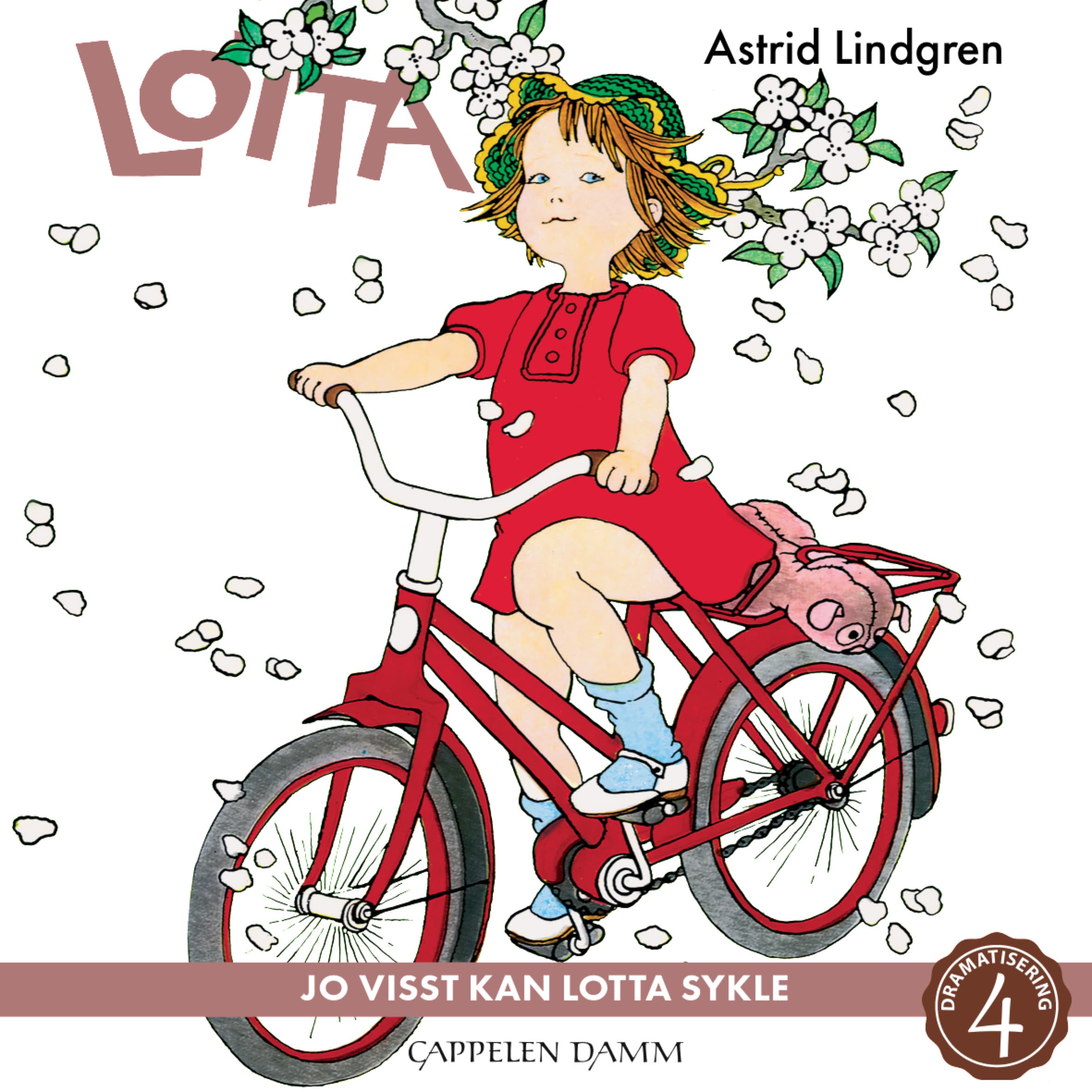 Omslag Jo visst kan Lotta sykle av Astrid Lindgren (Lydbok)