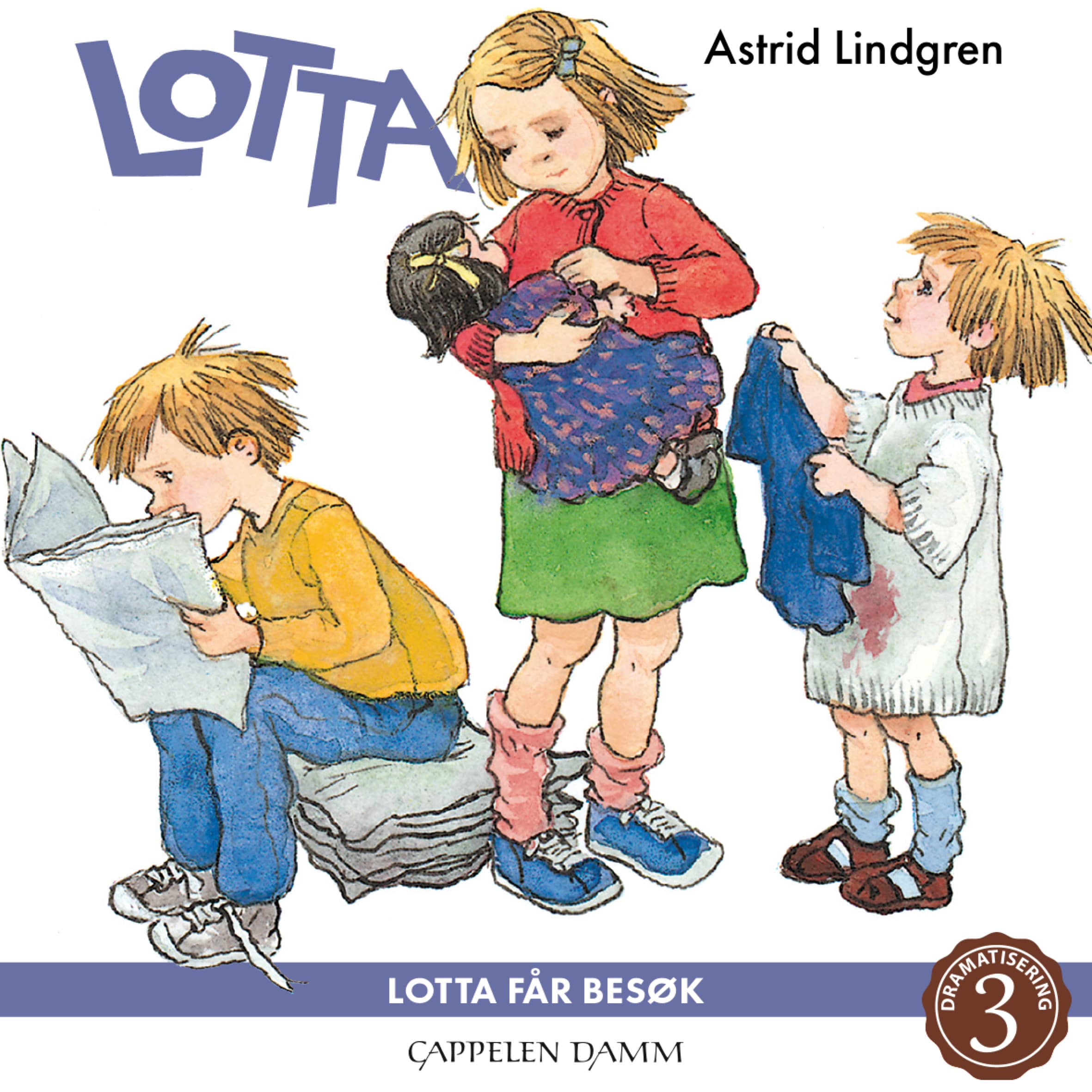 Omslag Lotta får besøk av Astrid Lindgren (Lydbok)