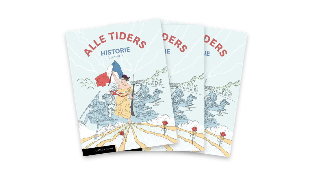 Omslag fra verk "Alle tiders historie vg2-3 (2026)"