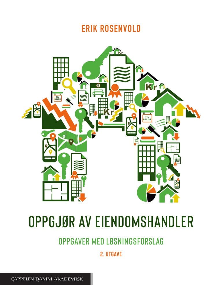 Omslag Oppgjør av eiendomshandler. Oppgaver med løsningsforslag av Erik Rosenvold (Ebok)