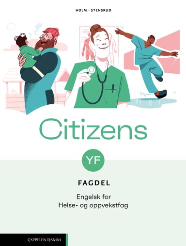 Omslag av "Citizens YF Fagdel: Helse- og oppvekstfag Unibok (2026)"
