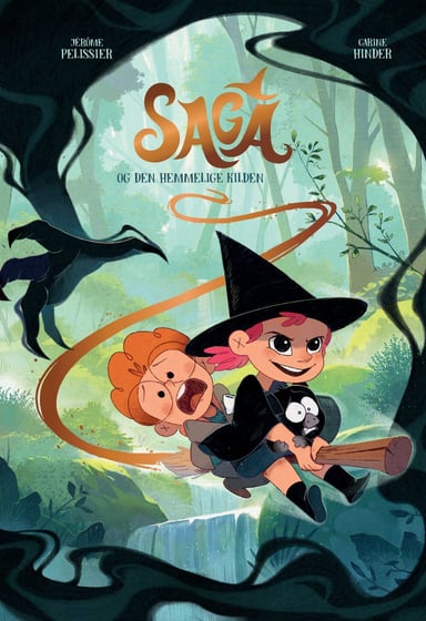 Omslag av "Saga og den hemmelige kilden"