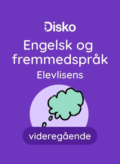 Omslag Disko SF Engelsk og fremmedspråk (Digital tjeneste)