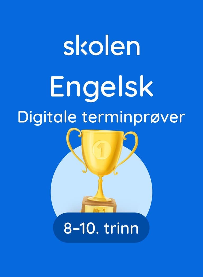Omslag Digitale terminprøver i engelsk våren 2026 (Digital tjeneste)