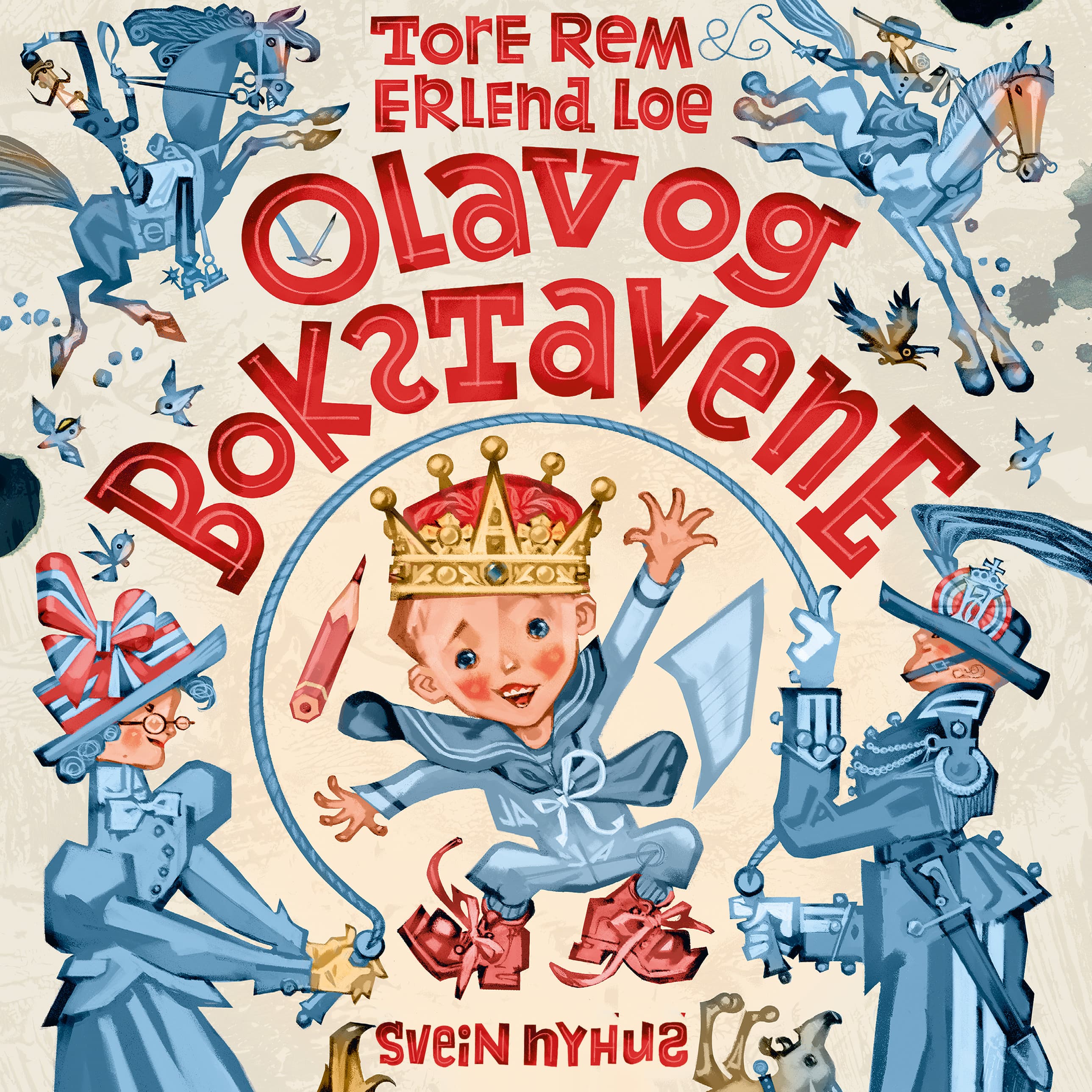 Omslag Olav og bokstavene av Erlend Loe og Tore Rem (Lydbok)