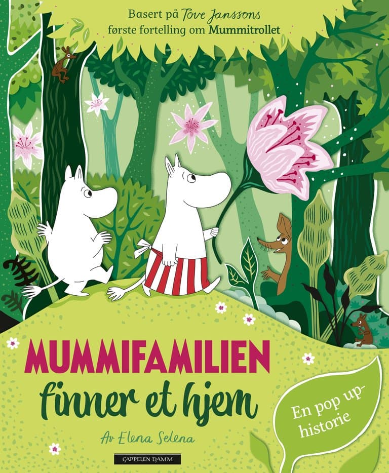 Omslag Mummifamilien finner et hjem av Tove Jansson (Innbundet)