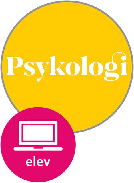Omslag Psykologi 1 og 2 Elevnettsted (LK20) (Digital tjeneste)