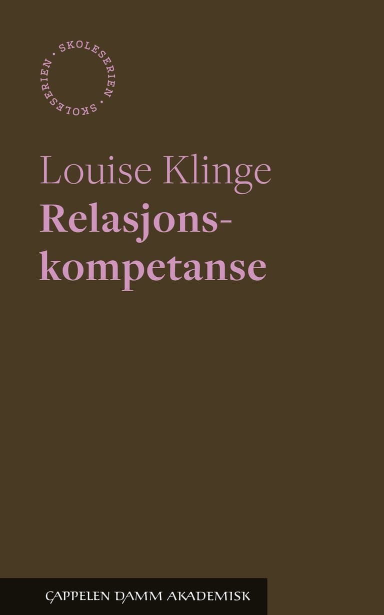 Omslag Relasjonskompetanse Unibok av Louise Klinge (Digital tjeneste)