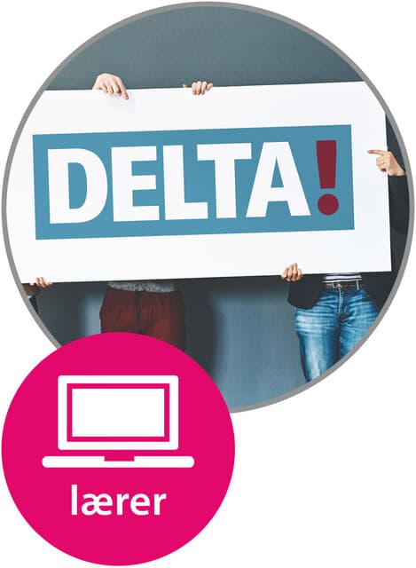 Omslag Delta! Lærernettsted (LK20) av Torgeir Salih Holgersen, Morten Alexander Iversen og Eva Kosberg (Digital tjeneste)