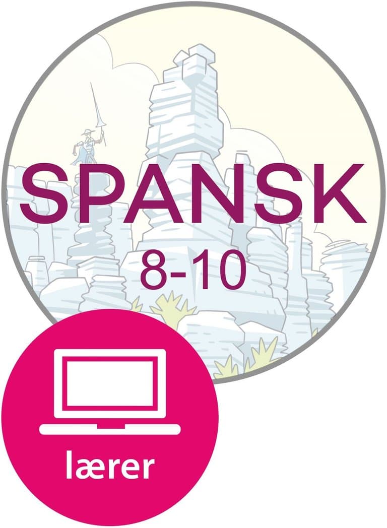 Omslag Spansk 8-10 fra Cappelen Damm Digital lærerressurs av Silje Andrea Hauglund og Manuel Bernardo Abrodos (Digital tjeneste)