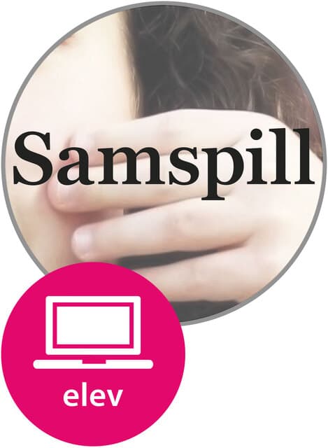 Omslag Samspill Elevnettsted (LK20) av Stian Haugen, Eva Kosberg, Mona Langø og Ida Carine Longva (Digital tjeneste)