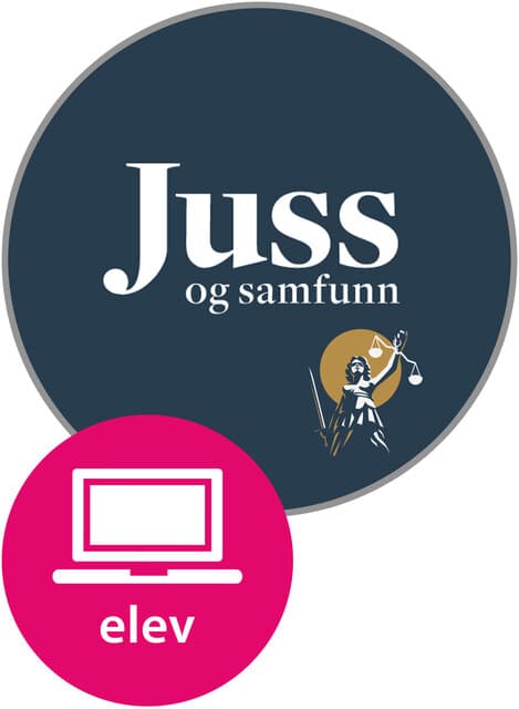 Omslag Juss og samfunn 1 og 2 Elevnettsted (LK20) (Digital tjeneste)