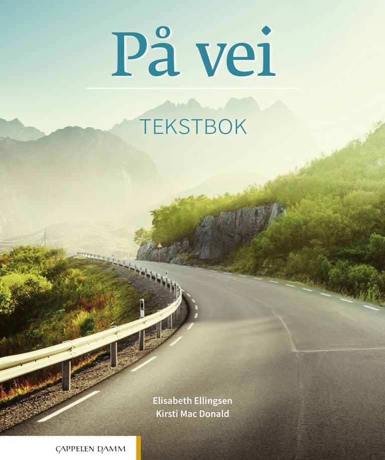 Omslag På vei Tekstbok Unibok (2018) av Elisabeth Ellingsen og Kirsti Mac Donald (Digital tjeneste)