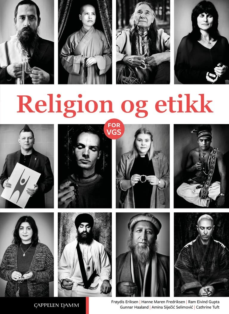 Omslag Religion og etikk Unibok (LK20) av Eriksen, Fredriksen, Gupta, Haaland, Selimovic og Tuft (Digital tjeneste)