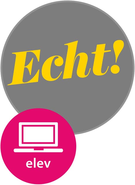 Omslag Echt! 1 og 2 Elevnettsted (LK20) av Mona Gundersen-Røvik, Birgit Woelfert, Simen Braaten og Jo Helge Ansnes Schei (Digital tjeneste)