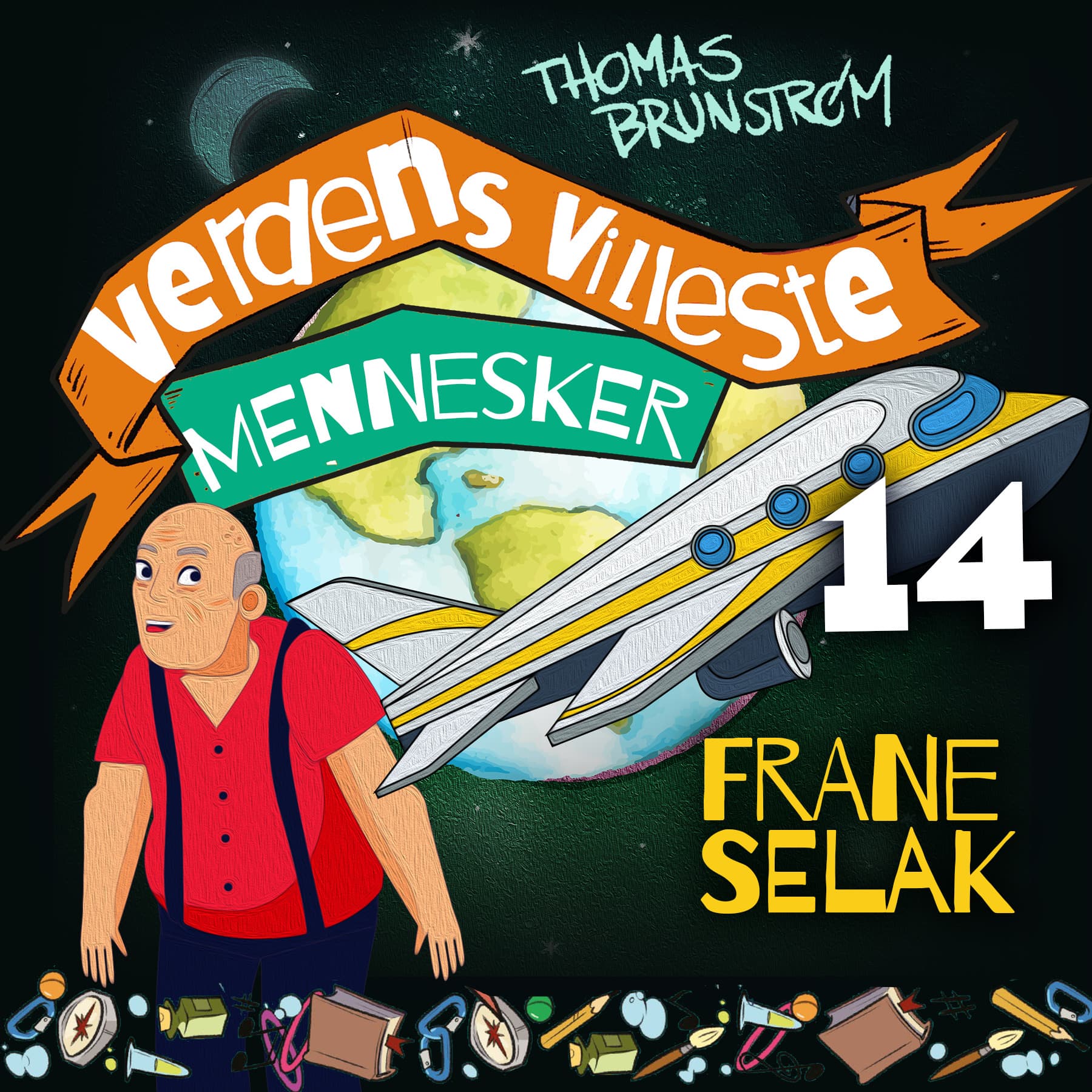 Omslag Frane Selak - verdens heldigste og mest uheldige mann av Thomas Brunstrøm (Lydbok)