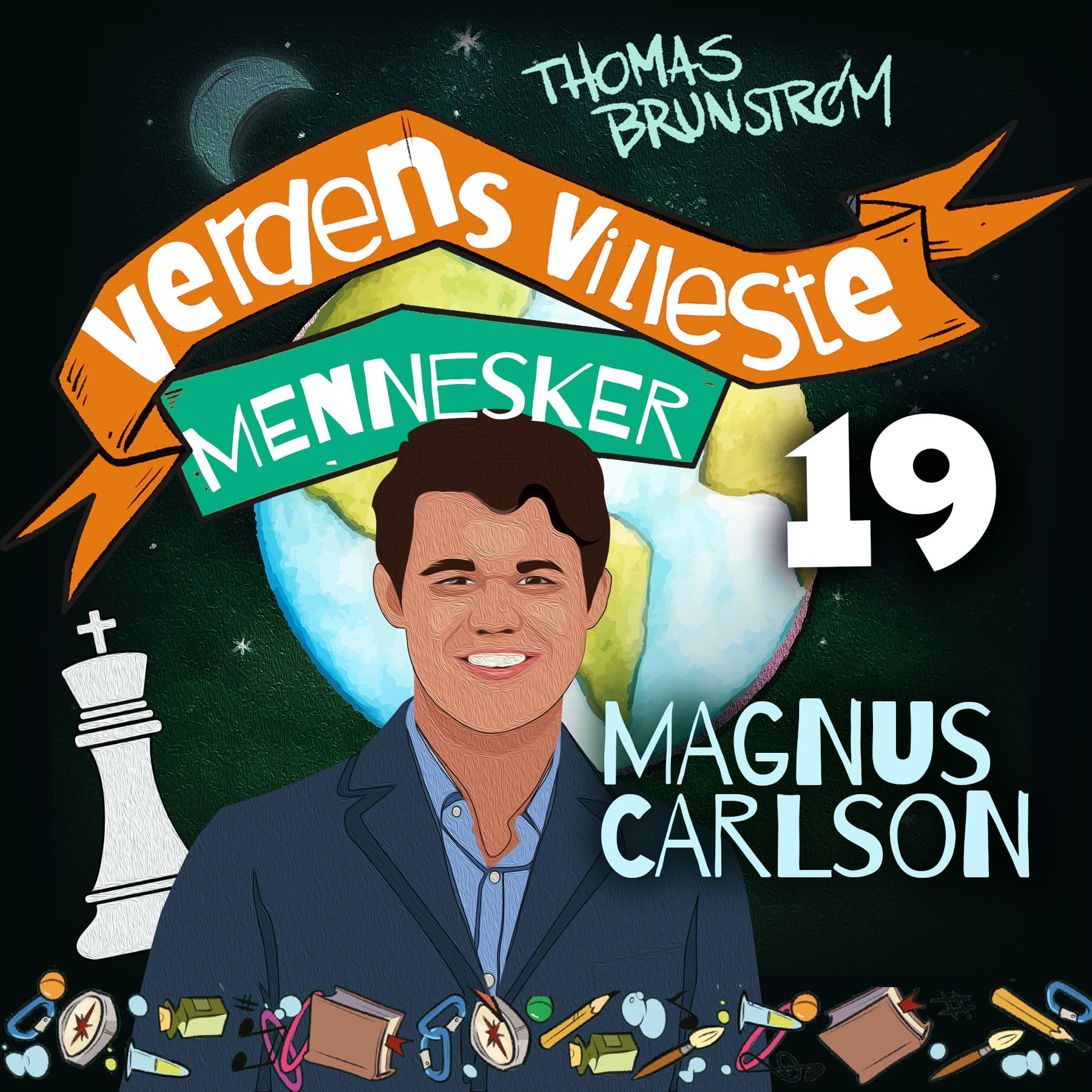 Omslag Magnus Carlsen - den beste sjakkspilleren gjennom tidene av Thomas Brunstrøm (Lydbok)