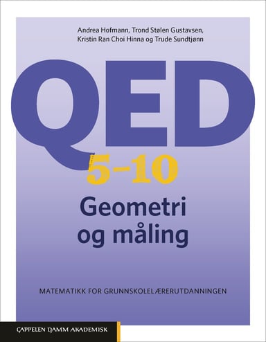 Omslag av "QED 5–10: Geometri og måling"