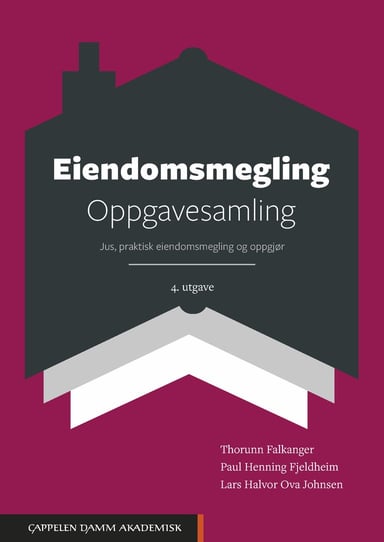 Omslag av "Eiendomsmegling. Oppgavesamling"