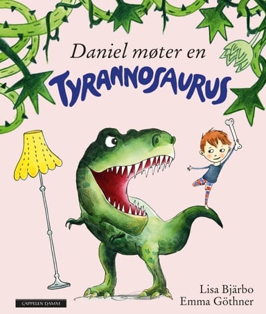 Omslag av "Daniel møter en tyrannosaurus"