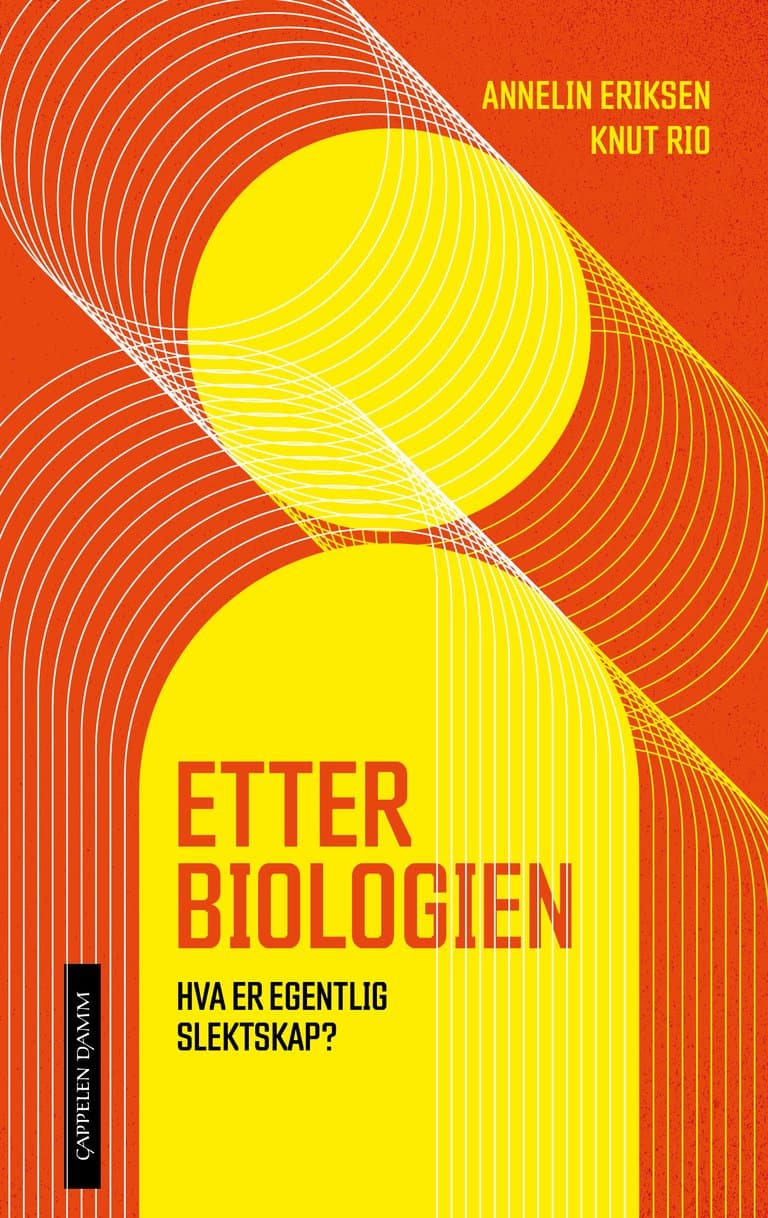 Omslag Etter biologien av Annelin Eriksen og Knut Rio (Innbundet)
