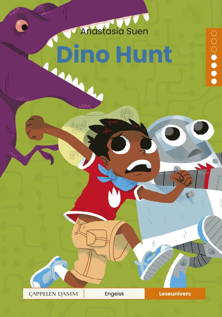 Omslag Leseunivers Engelsk 4: Dino Hunt av Anastasia Suen (Innbundet)