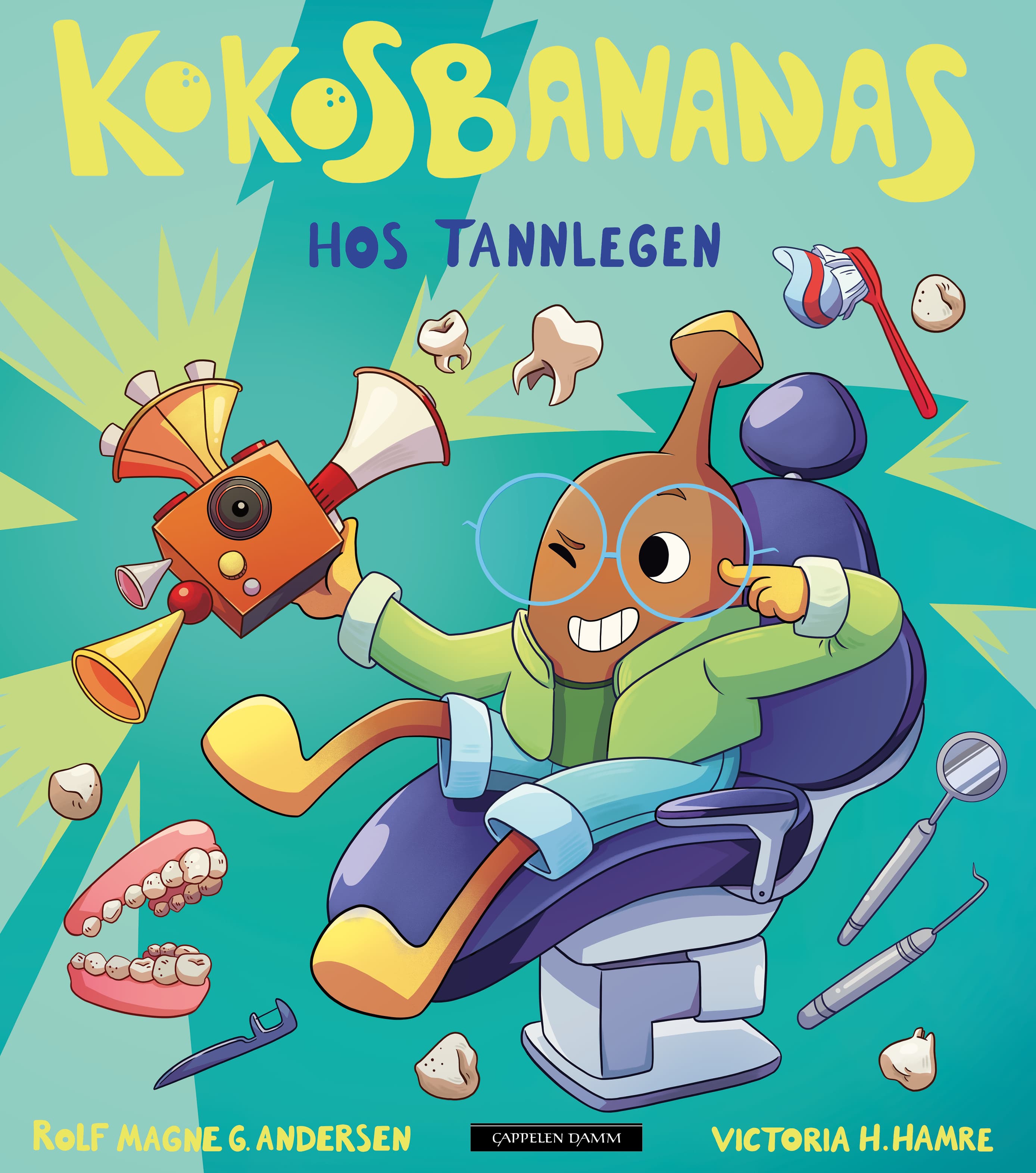 Omslag Kokosbananas hos tannlegen av Rolf Magne G. Andersen (Innbundet)