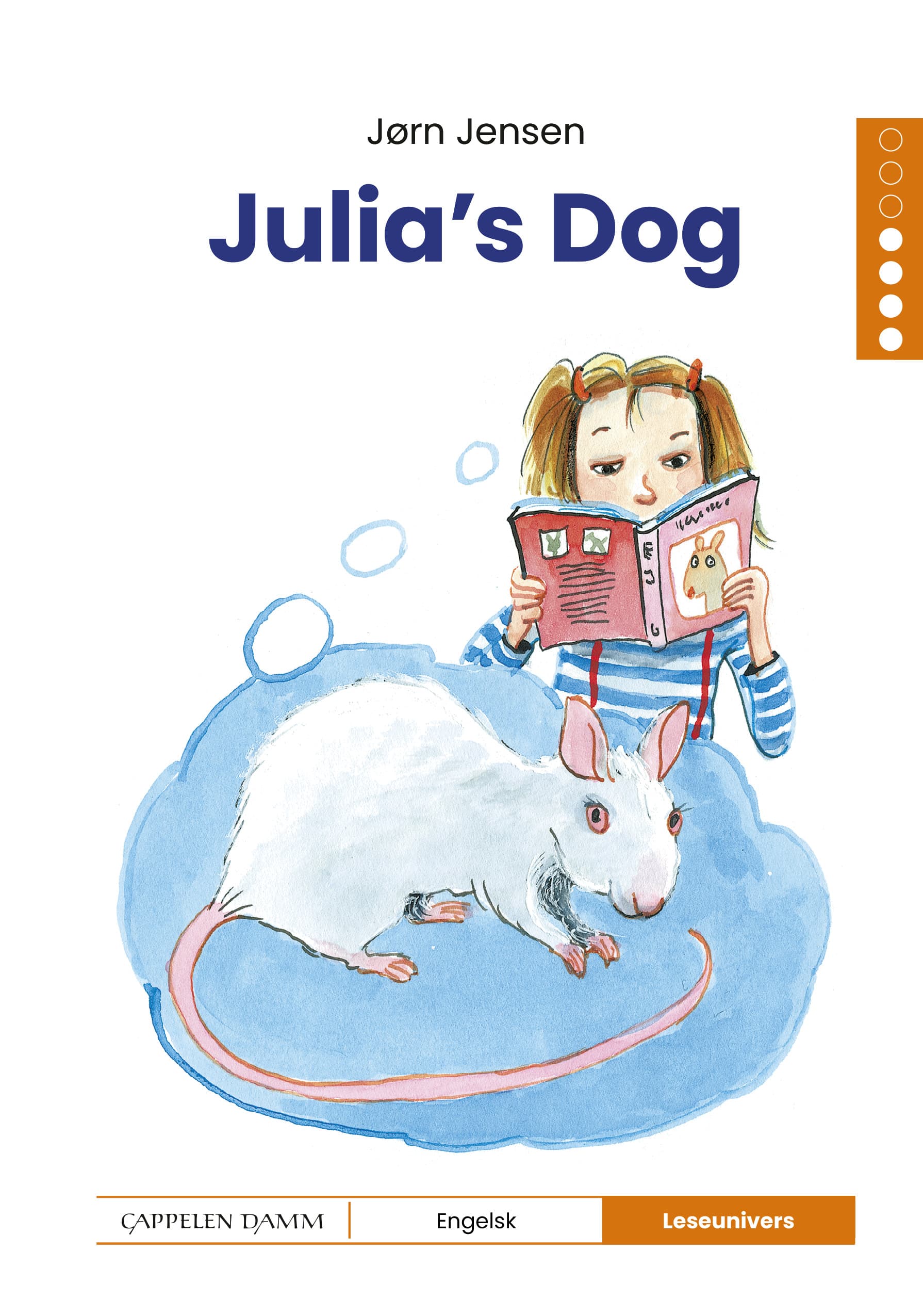 Omslag Leseunivers Engelsk 4: Julia's Dog av Jørn Jensen (Innbundet)