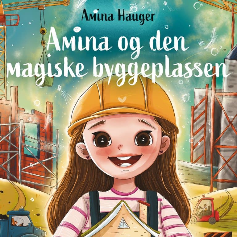 Omslag Amina og den magiske byggeplassen av Amina Hauger (Lydbok)