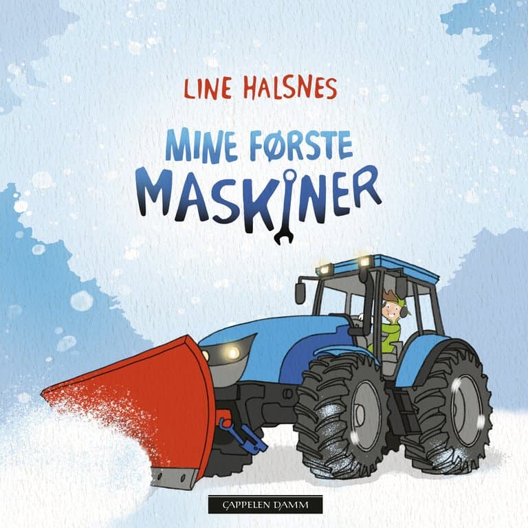 Omslag Mine første maskiner av Line Halsnes (Pappbok)