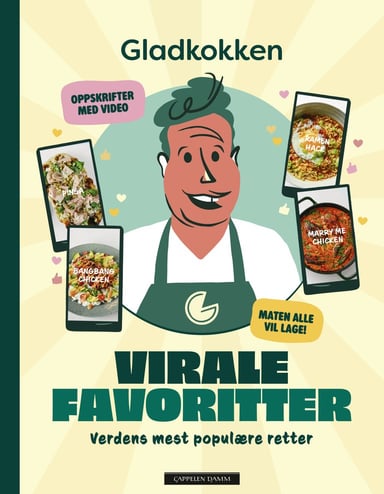 Omslag av "Gladkokken - virale favoritter"